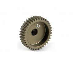 NARROW ALU PINION GEAR - HARD COATED 37T / 64 --- Replaced with #294137