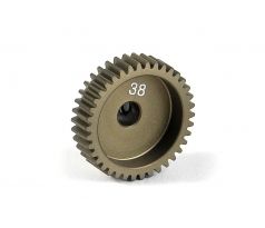 NARROW ALU PINION GEAR - HARD COATED 38T / 64 --- Replaced with #294138