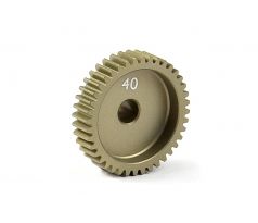 NARROW ALU PINION GEAR - HARD COATED 40T / 64 --- Replaced with #294140