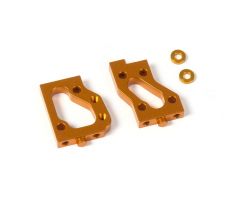 ALU RADIO PLATE MOUNTS (L+R) - SWISS 7075 T6 - ORANGE