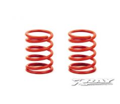 XRAY SPRING-SET D=1.9 (35 LB) LIGHT-RED - HARD - REAR (2)