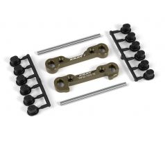 XB808 ALU FRONT LOWER SUSP. HOLDERS SET - SWISS 7075 T6 (7MM) - HARD COATED