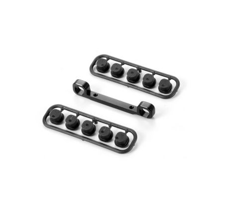 XB8 ALU FRONT UPPER ARM HOLDER (6MM) - SWISS 7075 T6