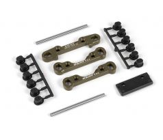 XB808 ALU REAR LOWER SUSP. HOLDERS SET- SWISS 7075 T6 (7MM) - HARD COATED - V2