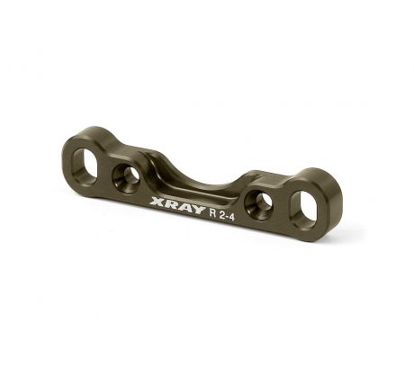 XB808 ALU REAR LOWER SUSP. HOLDER 2°-4° - FRONT - SWISS 7075 T6 (7MM) - HARD COATED