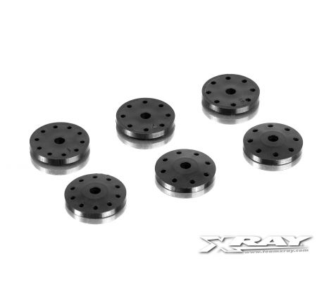 XB808 SHOCK PISTON SET 8-HOLE (1.2; 1.3) 10-H. (1.1MM)