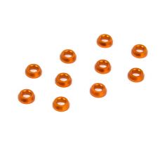 ALU CONICAL SHIM 3x6x2.0MM - ORANGE (10)