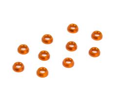 ALU CONICAL SHIM 3x6x2.0MM - ORANGE (10)