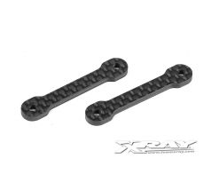 X10 GRAPHITE 2.5MM MOUNTING PLATE RISERS (2)