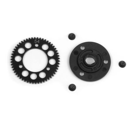 STEEL SPUR GEAR 54T / 48 + COMPOSITE SPUR GEAR ADAPTER