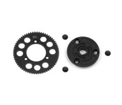 STEEL SPUR GEAR 65T / 48 + COMPOSITE SPUR GEAR ADAPTER