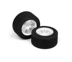 M18MT REAR FOAM TIRE MOUNTED (25DEG) - WHITE (2)