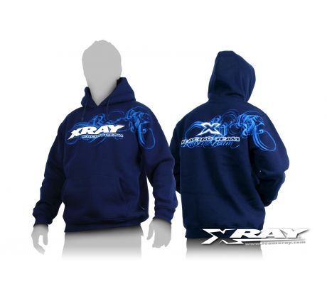 XRAY SWEATER HOODED - BLUE (M)