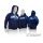 XRAY SWEATER HOODED WITH ZIPPER - BLUE (S)