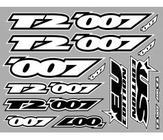 XRAY T2'007 STICKER FOR BODY - WHITE - DIE-CUT