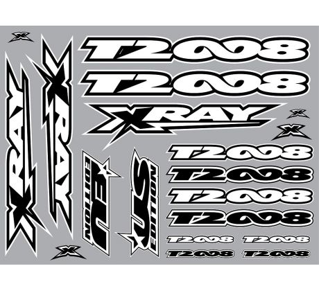 XRAY T2'008 STICKER FOR BODY - WHITE