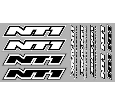 XRAY NT1 STICKER FOR BODY - WHITE