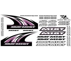 XRAY M18T STICKER FOR BODY - WHITE