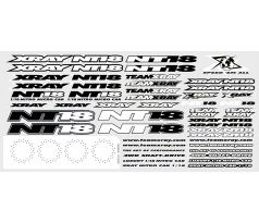 XRAY NT18 STICKER FOR BODY - WHITE