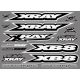 XRAY XB8 STICKER FOR BODY - WHITE - DIE-CUT --- Replaced with #397359