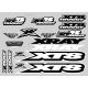 XRAY XT8 STICKER FOR BODY - WHITE