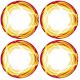 XRAY TRUGGY WHEEL STICKERS - DIE-CUT - ORANGE
