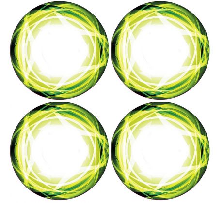 XRAY TRUGGY WHEEL STICKERS - DIE-CUT - GREEN