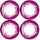 XRAY TRUGGY WHEEL STICKERS - DIE-CUT - PINK