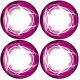 XRAY TRUGGY WHEEL STICKERS - DIE-CUT - PINK