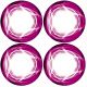 XRAY TRUGGY WHEEL STICKERS - DIE-CUT - PINK