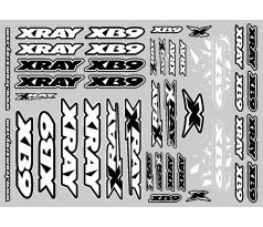 XRAY XB9 STICKER FOR BODY - WHITE