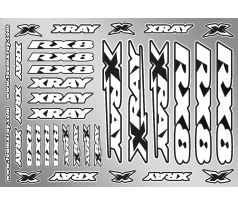 XRAY RX8 STICKER FOR BODY - WHITE