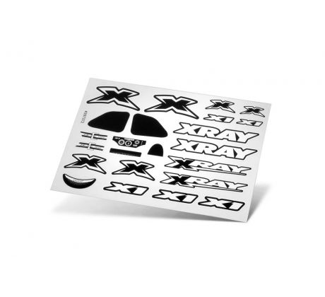 XRAY X1 STICKER FOR BODY - WHITE