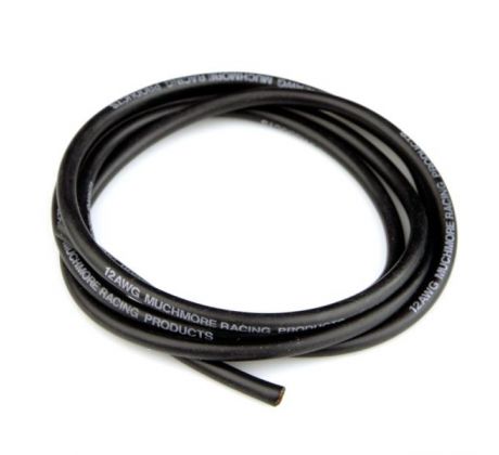 Muchmore Super Flexible High Current Silicon Wire 12 AWG Black 100cm