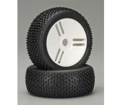 GRP White Pre-Mounted Atomic A 1/8 Buggy Tires (2) GMW05A