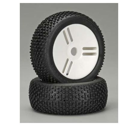 GRP White Pre-Mounted Atomic A 1/8 Buggy Tires (2) GMW05A